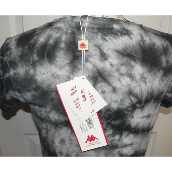 Kappa Active Women's Authentic Caspra Tie Dye Tee In Black & White Medium $50 - Picture 4 of 5